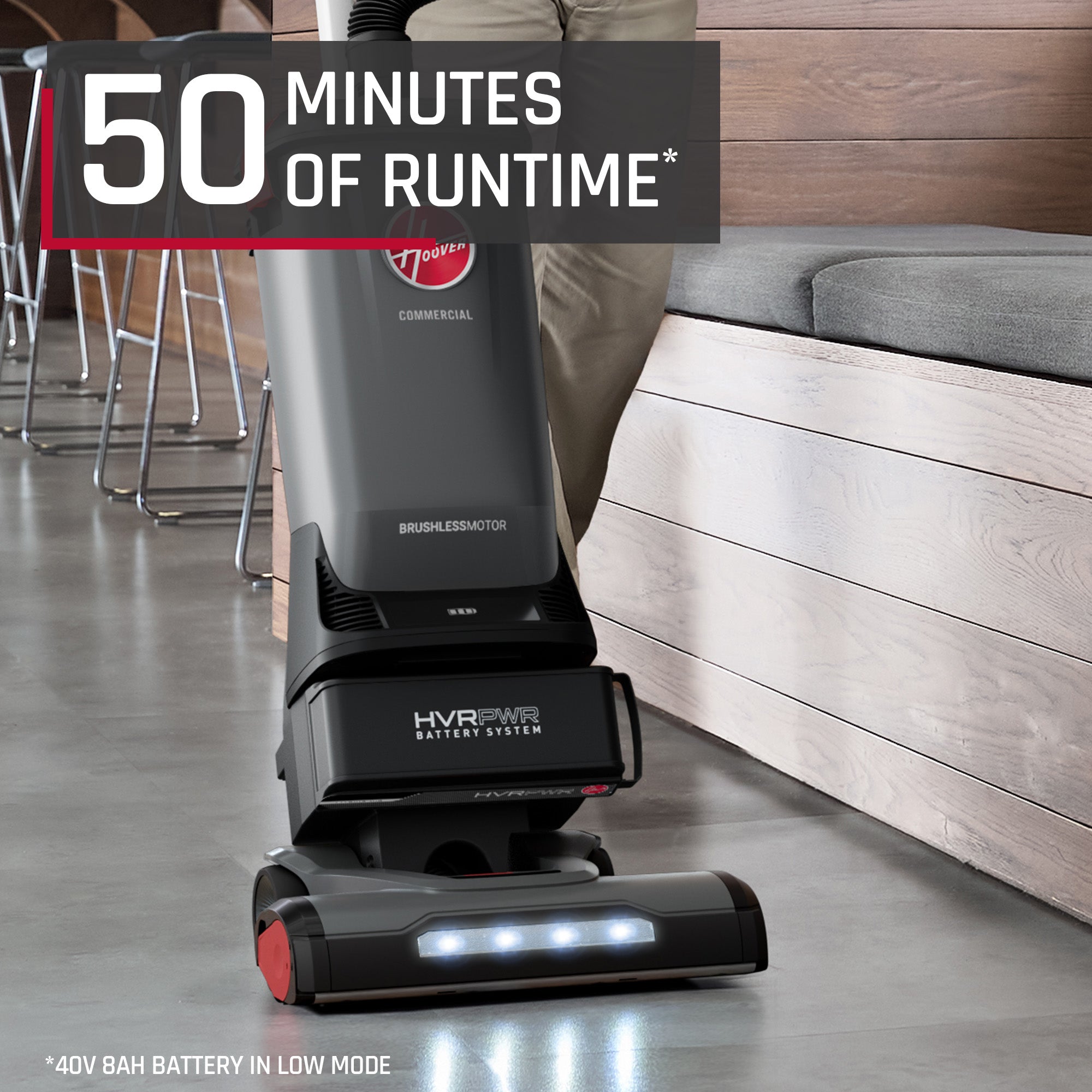 Hoover Commercial HVRPWR 15 40V Upright with Tools - Kitted - Image 10